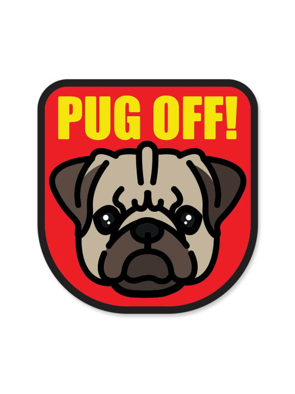 Pug Off - Sticker