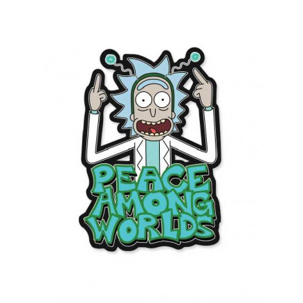 Peace Among Worlds - Rick And Morty Official Sticker