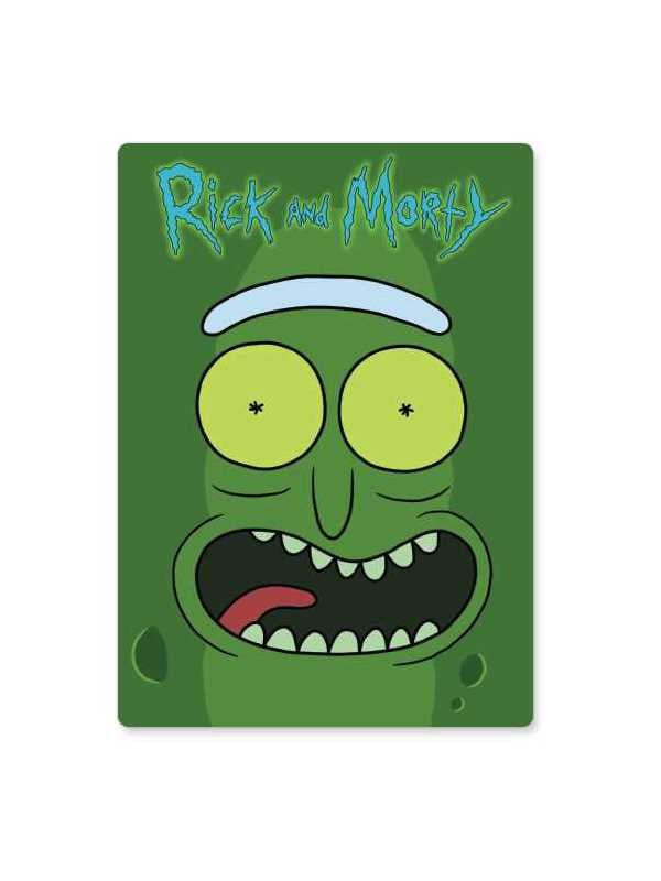 Pickle Rick Face - Rick And Morty Official Sticker