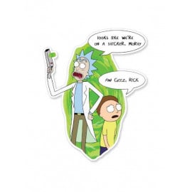 Looks Like We Are On A Sticker - Rick And Morty Official Sticker