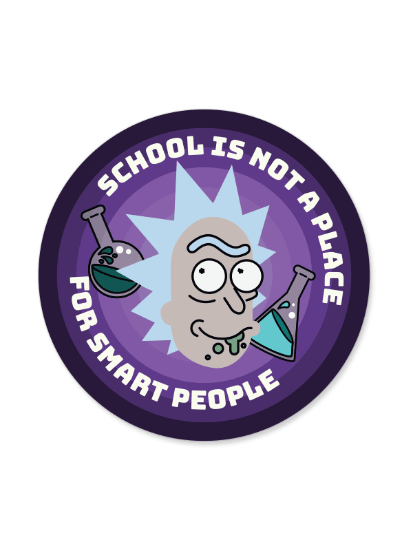 Rick: Smart People - Rick And Morty Official Sticker
