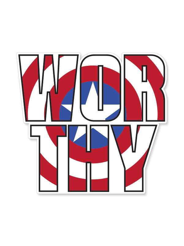 Shield Worthy - Marvel Official Sticker