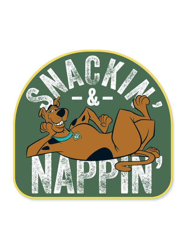 Snackin' And Nappin' - Scooby Doo Official Sticker