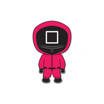Square Pink Soldier - Sticker