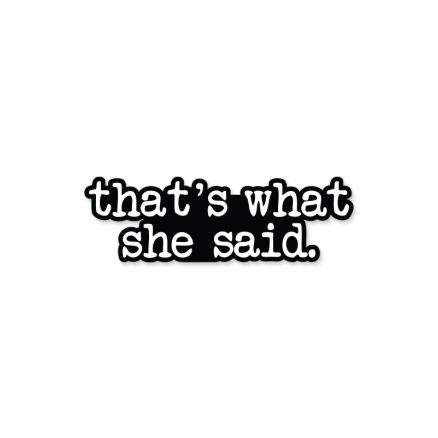 That's What She Said - Sticker