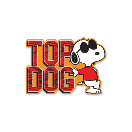Top Dog - Peanuts Official Sticker