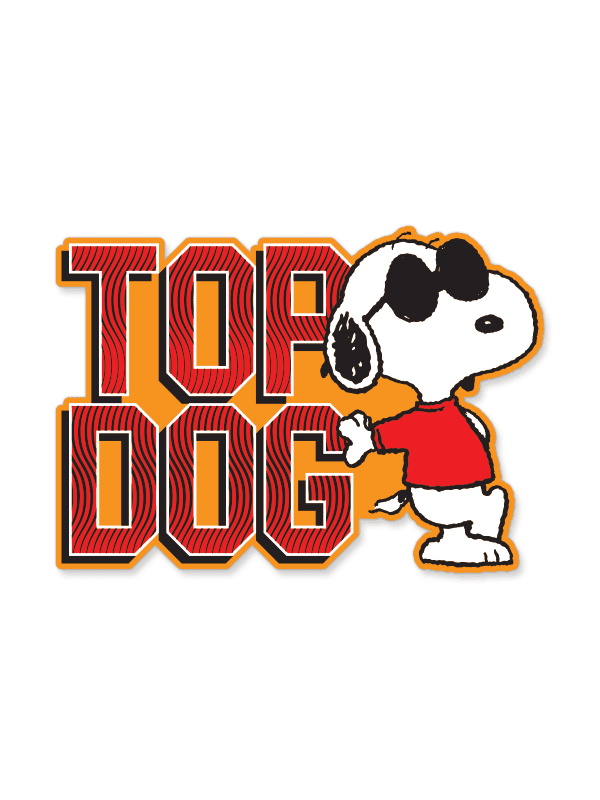 Top Dog - Peanuts Official Sticker