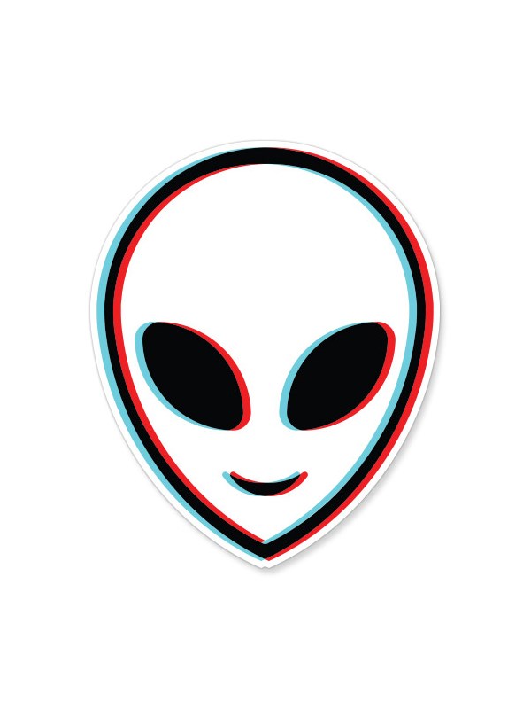 Trippy Alien - Sticker