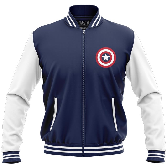 Captain America Logo - Marvel Official Jacket