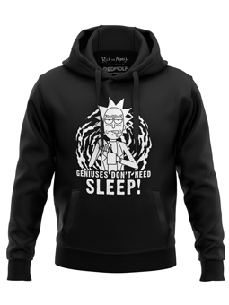 Geniuses Don't Need Sleep (Glow In The Dark) - Rick And Morty Official Hoodie