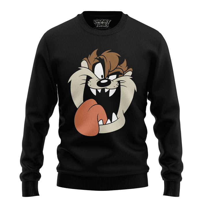 Manic Taz Pullover | Official Looney Tunes Merchandise | Redwolf