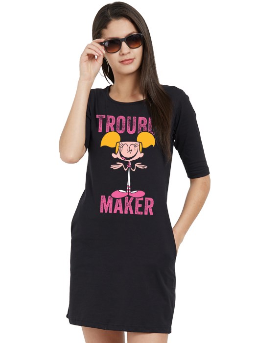 Trouble Maker - Dexter's Laboratory Official T-shirt Dress