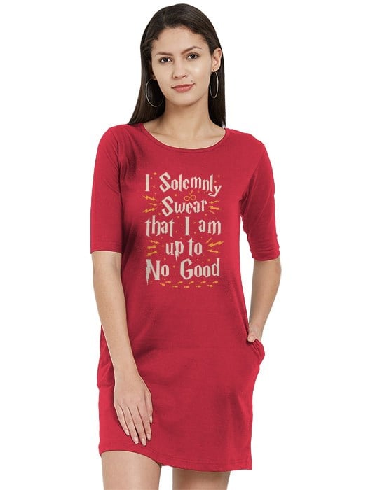 I Solemnly Swear That I Am Up To No Good - T-shirt Dress 