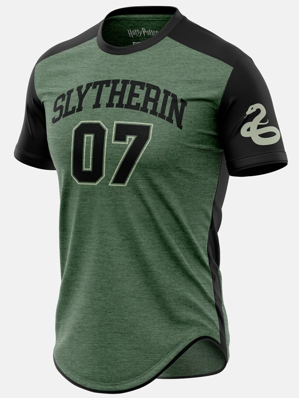 Slytherin Motto - Harry Potter Official Drop Cut T-shirt