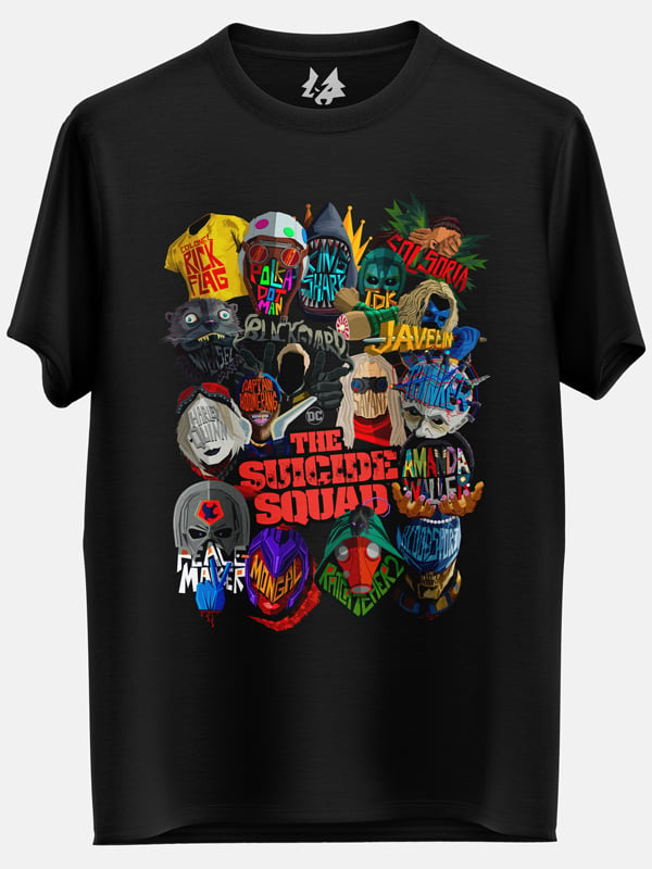 Suicide Squad Masks - DC Comics Official T-shirt