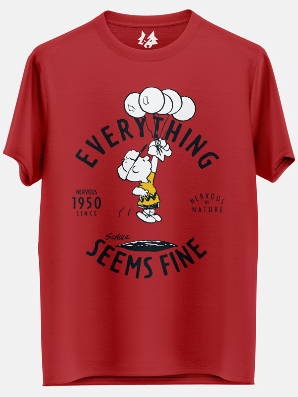 Everything Seems Fine - Peanuts Official Tshirt