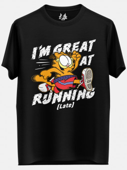 Great At Running Late - Garfield Official T-shirt