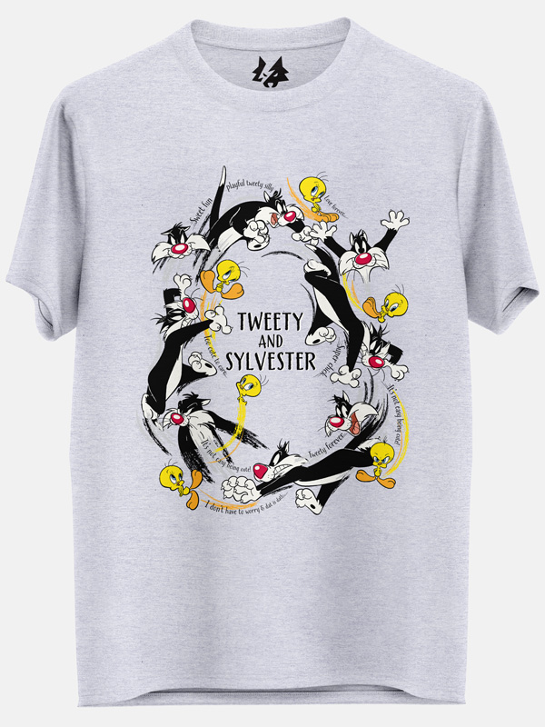 Tweety & Sylvester - Looney Tunes Official T-shirt