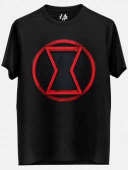Black Widow Logo - Marvel Official T-shirt