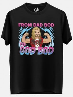 From Dad Bod To God Bod - Marvel Official T-shirt