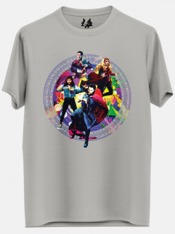 Team Multiverse In Action - Marvel Official T-shirt