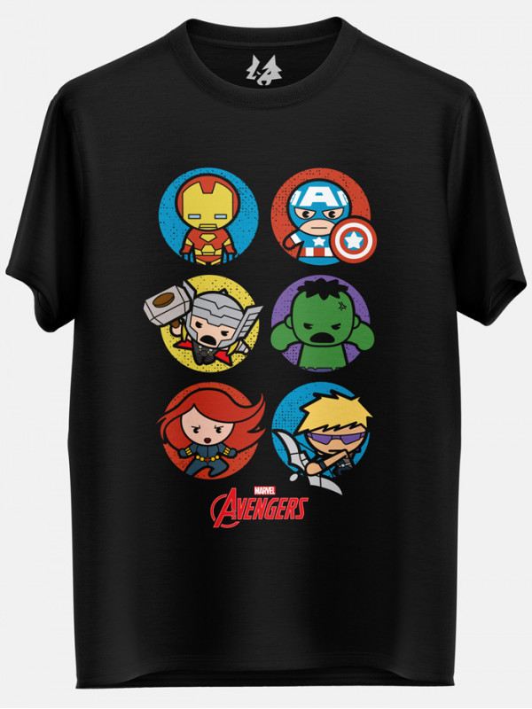 The Original Six: Chibi - Marvel Official T-shirt