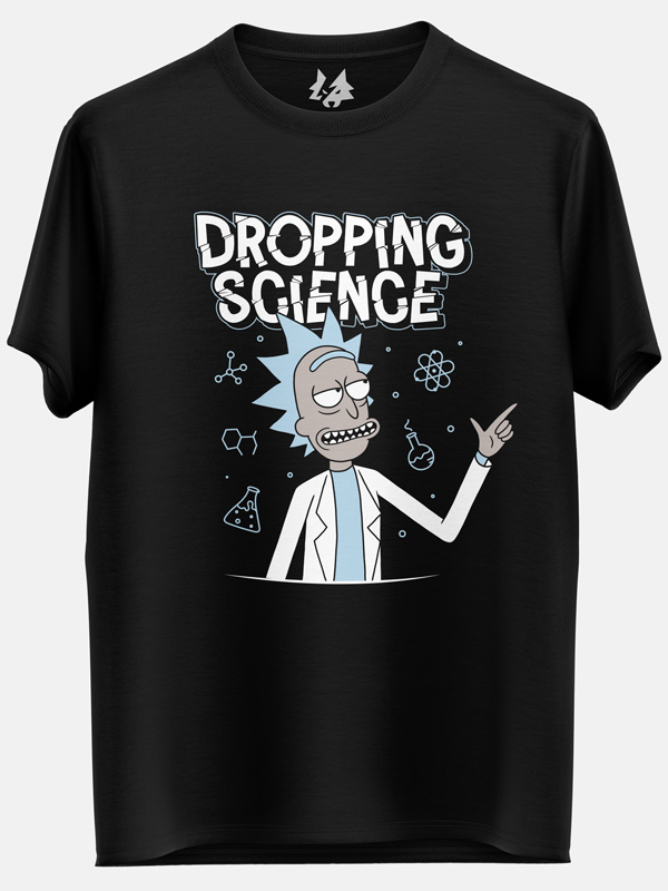 Dropping Science - Rick And Morty Official T-shirt