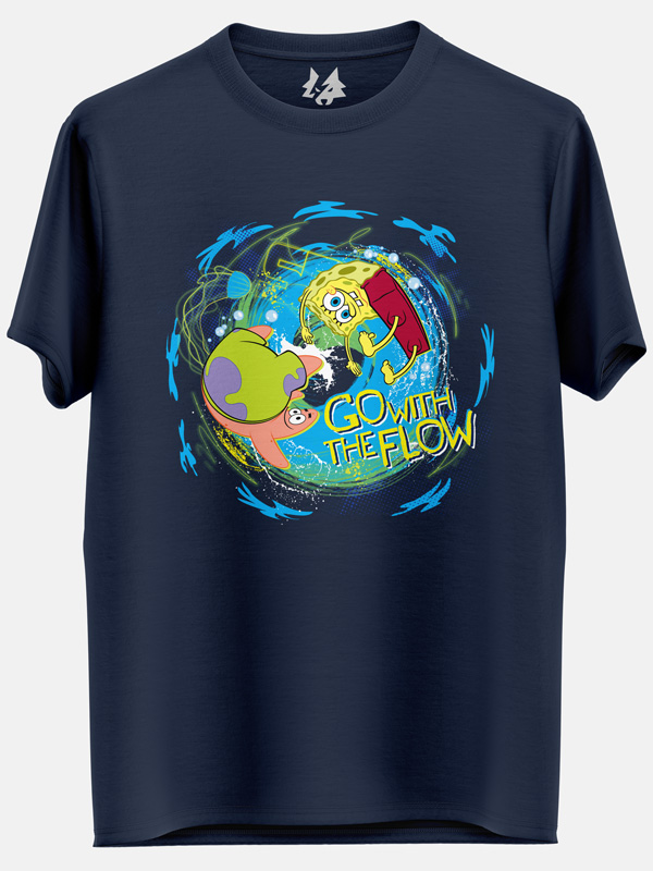 Go With The Flow - SpongeBob SquarePants Official T-shirt