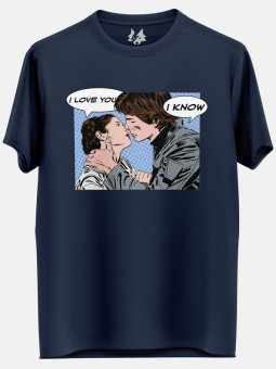 Han Solo & Princess Leia - Star Wars Official T-shirt