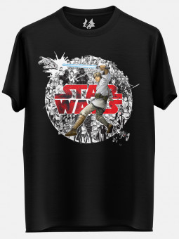 Luke In Action - Star Wars Official T-shirt