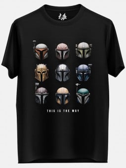 The Mandalorian Helmets - Star Wars Official T-shirt