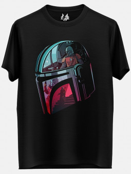 Bounty Hunter: Neo Noir - The Mandalorian Official T-shirt