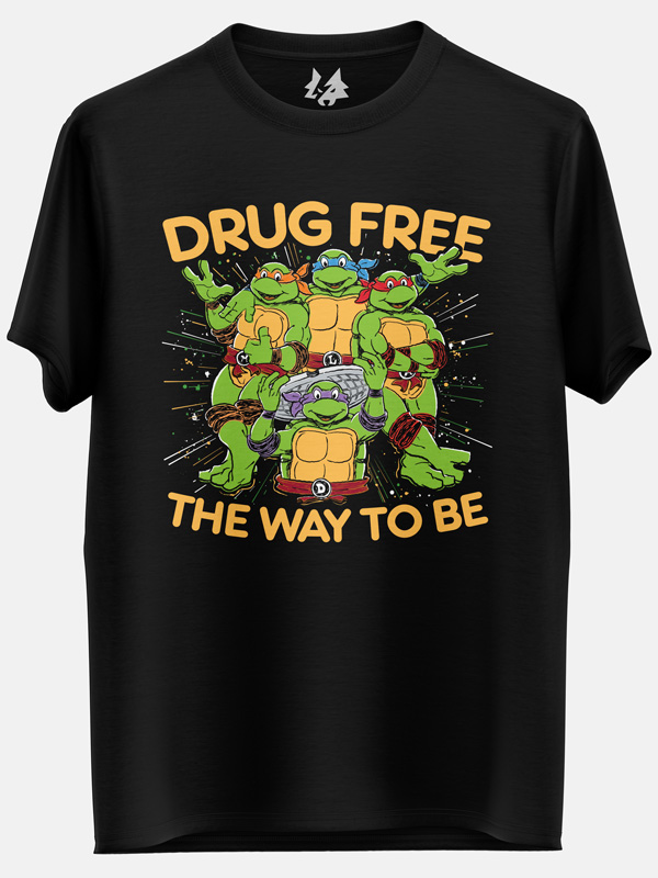 Drug Free - TMNT Official T-shirt