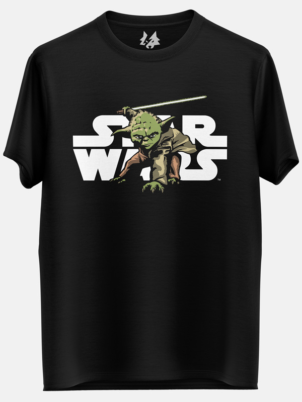Yoda: Star Wars Logo - Star Wars Official T-shirt