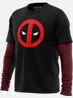 Deadpool Emblem - Marvel Official Full Sleeve T-shirt