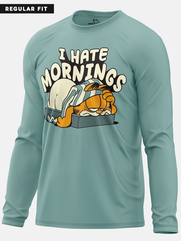 I Hate Mornings - Garfield Official Full Sleeve T-shirt