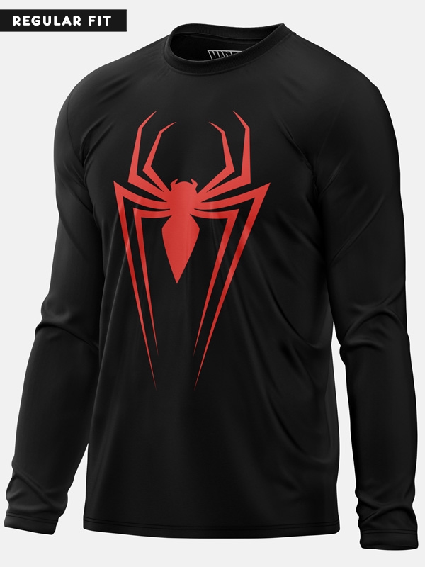 Spidey Minimal Logo - Marvel Official Full Sleeve T-shirt