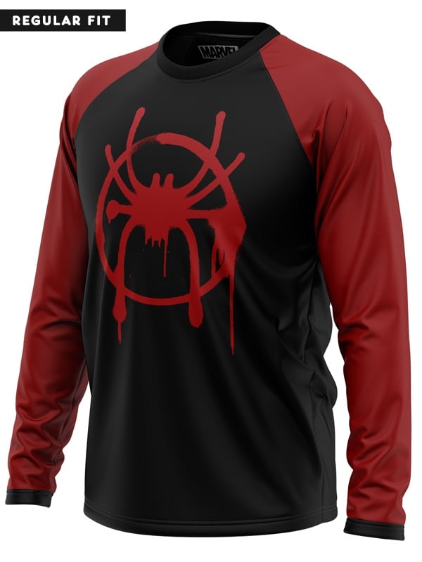 Spider-Verse: Miles Morales Logo - Marvel Official Full sleeve T-shirt