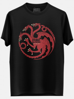 Fire And Blood - Game Of Thrones Official T-shirt