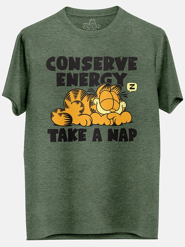 Conserve Energy - Garfield Official T-shirt