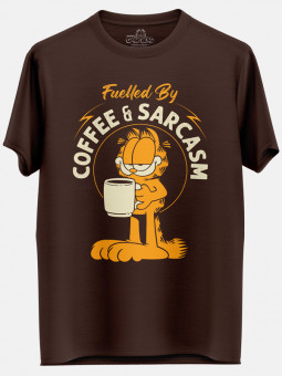 Fuelled By Coffee & Sarcasm - Garfield Official T-shirt
