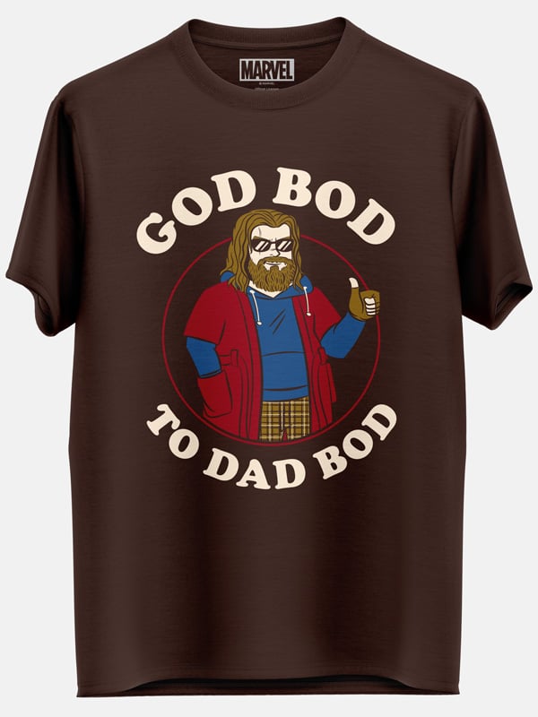 God Bod To Dad Bod - Marvel Official T-shirt