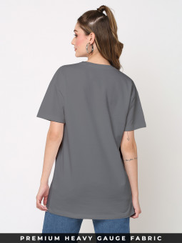 Redwolf Basics: Steel Grey Oversized T-shirt