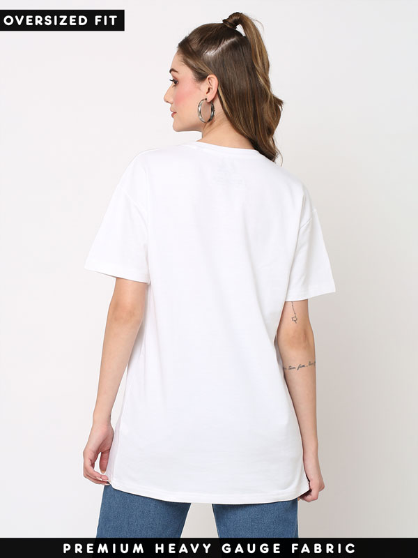 White Oversized T-shirt, Redwolf Basics