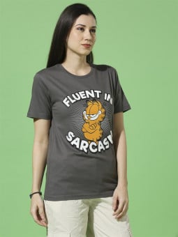 Fluent In Sarcasm - Garfield Official T-shirt