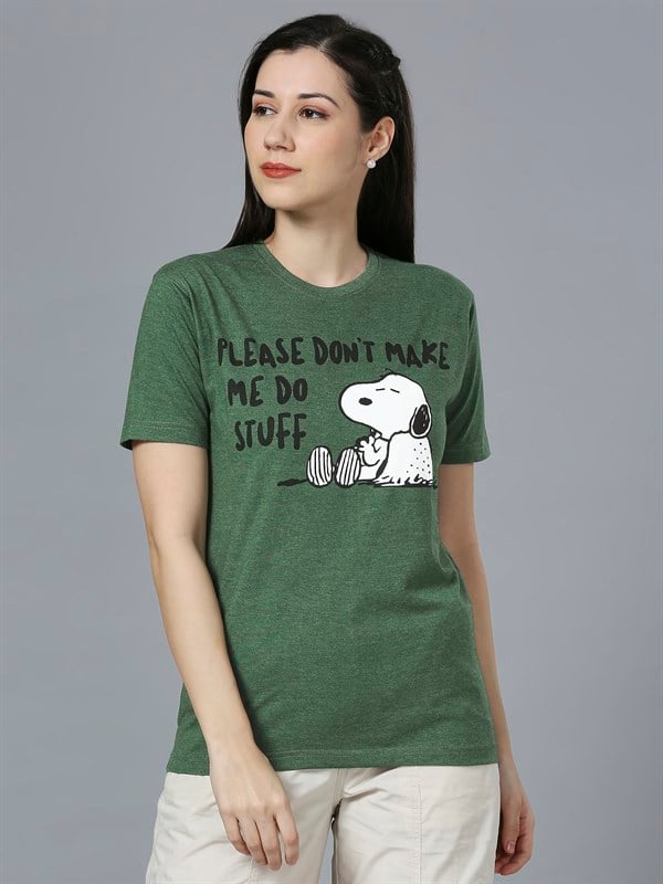 Don't Make Me Do Stuff - Peanuts Official T-shirt