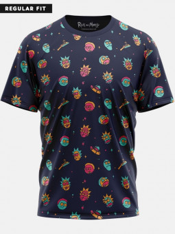 Rick And Morty Pattern - Rick And Morty Official T-shirt
