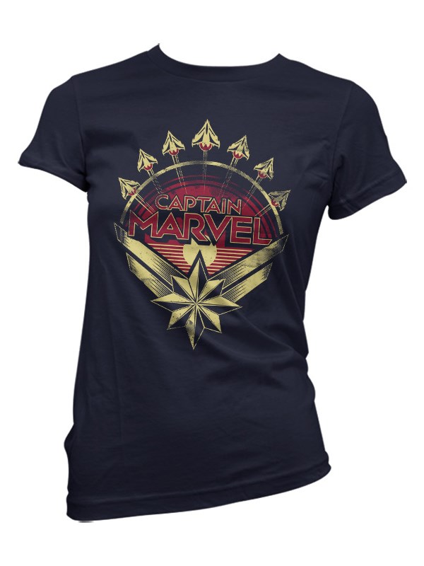 Captain Marvel: Emblem - Marvel Official T-shirt
