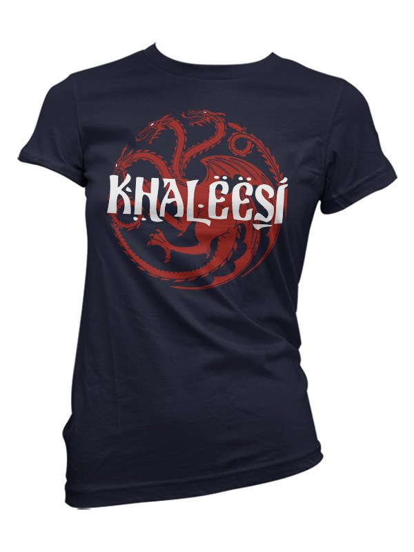Khaleesi (Navy Blue) - Game Of Thrones Official T-shirt