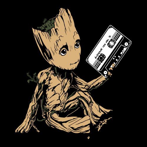 Guardians Of The Galaxy T-Shirt I Am Groot Homme Noir 